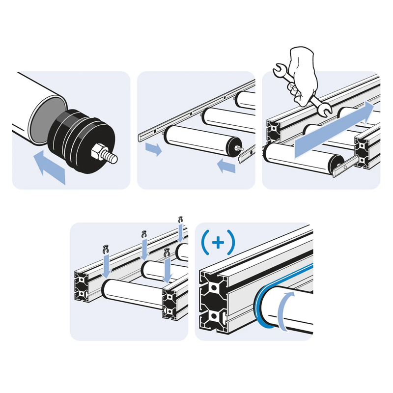 Palier rouleau - D50 - D8 mm (1 pièce) – elcom shop