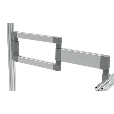 Application du Bras articulé poste de travail - Double - 8 mm – 695 mm - Lourd