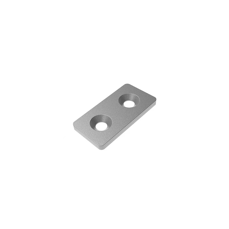 Plaque profilé aluminium - 80x40 mm - Zingué Plaque profilé aluminium - 80x40 mm - Zingué