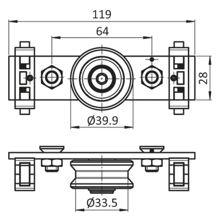 Cotes du Rail - C8 - Kit galet - D14 - 1R