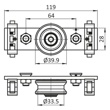 Cotes du Rail - C8 - Kit galet - D14 - 1R