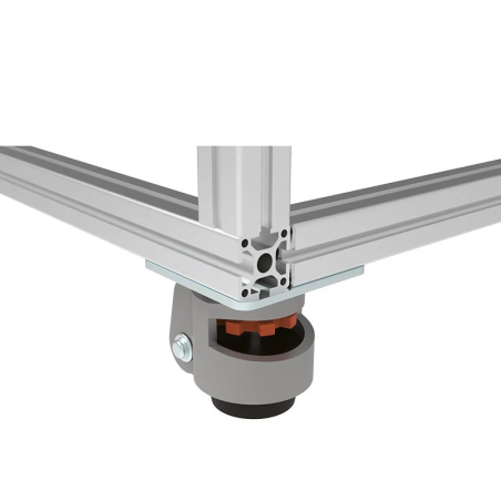 Application de la Roulette élévatrice profilé – D62 – 500 kg - 110x110 mm