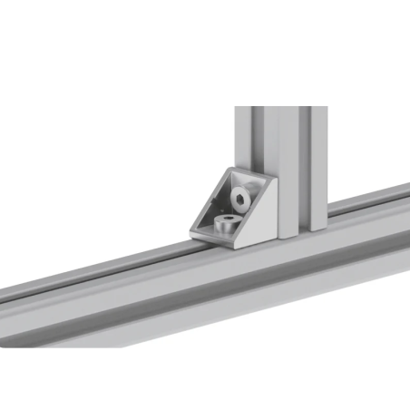 Application de l'Equerre profilé aluminium - 8 mm - 30x30 mm - Zn
