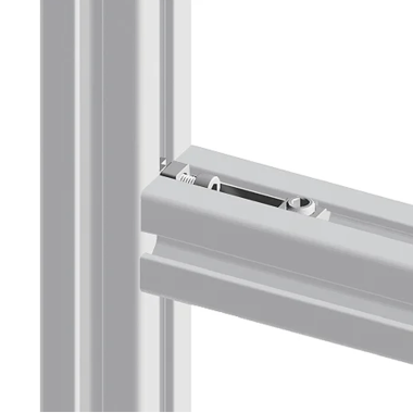 Application de la Fixation rapide profilé aluminium – 8 40 – 0-90°