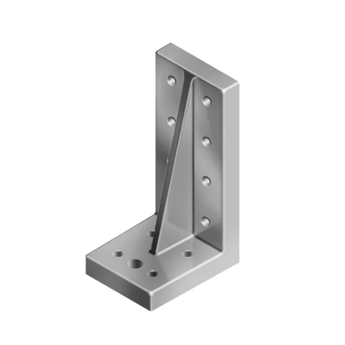 Equerre profilé - Rainure 8 mm - Section 180x100x80 mm - St