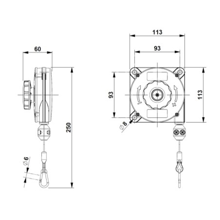 Plan de l'Equilibreur d'outils - 0,4-1 kg - Poste de travail