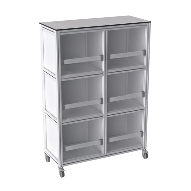 Armoire Atelier mobile - 1375x940 mm - Livré Monté