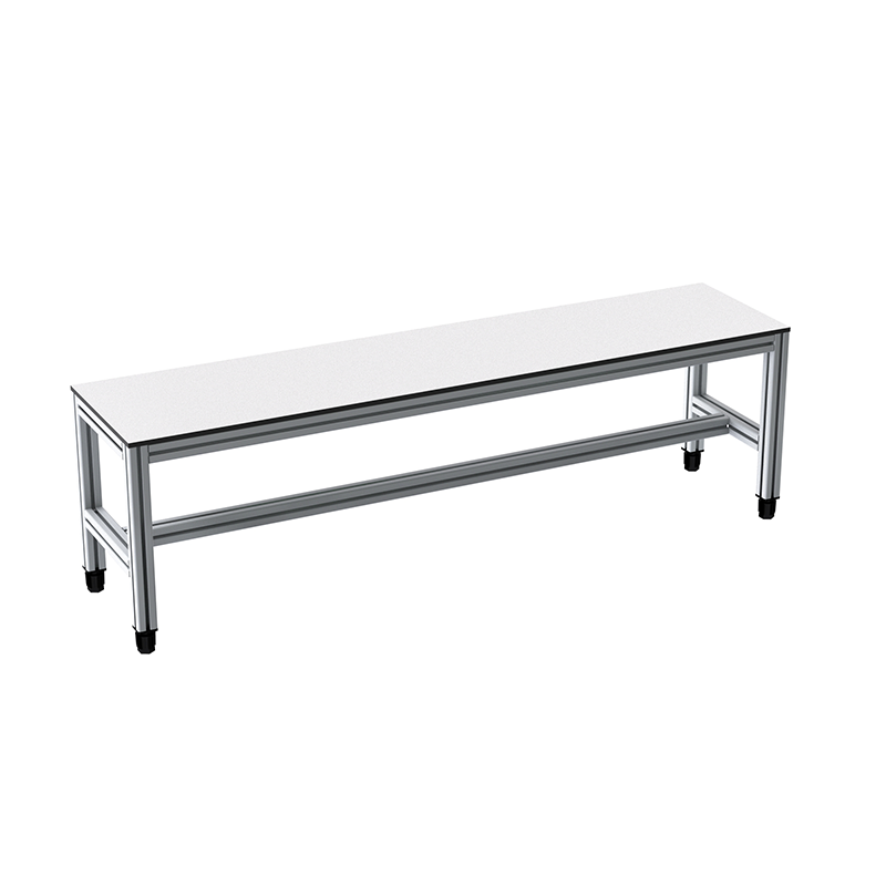 Banc en profilé aluminium - 1500x350 mm - Livré Monté