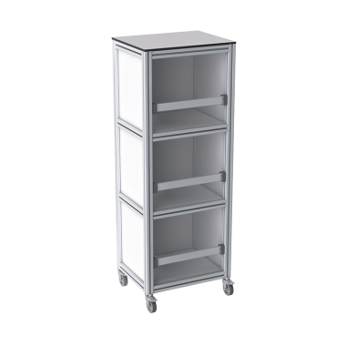 Armoire Atelier mobile - 500x1375 mm - Livré Monté - 3P