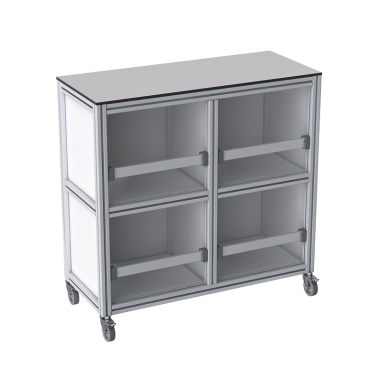 Armoire Atelier mobile - 940x940 mm - Livré Monté - 4P