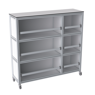 Armoire Atelier mobile - 1410x1375 mm - Livré Monté - 3P - 3G
